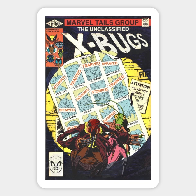 X-Bugs #141 Sticker by ThirteenthFloor